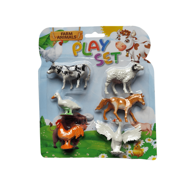 Žaidimų rinkinys „Farm Animals“ – 6 figūrėlės