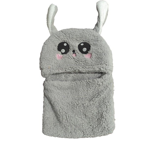Vaikiška šilta mova su kepuryte, kiškučio dizainas, pilka, 2–5 m. vaikams