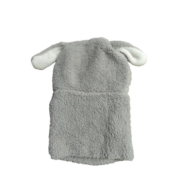 Vaikiška šilta mova su kepuryte, kiškučio dizainas, pilka, 2–5 m. vaikams 2