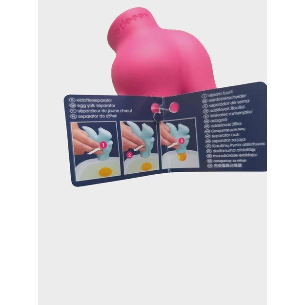  Silikoninis kiaušinio trynio atskirtuvas „Squirrel“ – rožinis 2