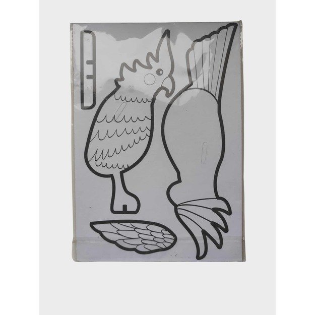  Kūrybinis rinkinys vaikams „Spalvink ir sukonstruok paukštį“ 1