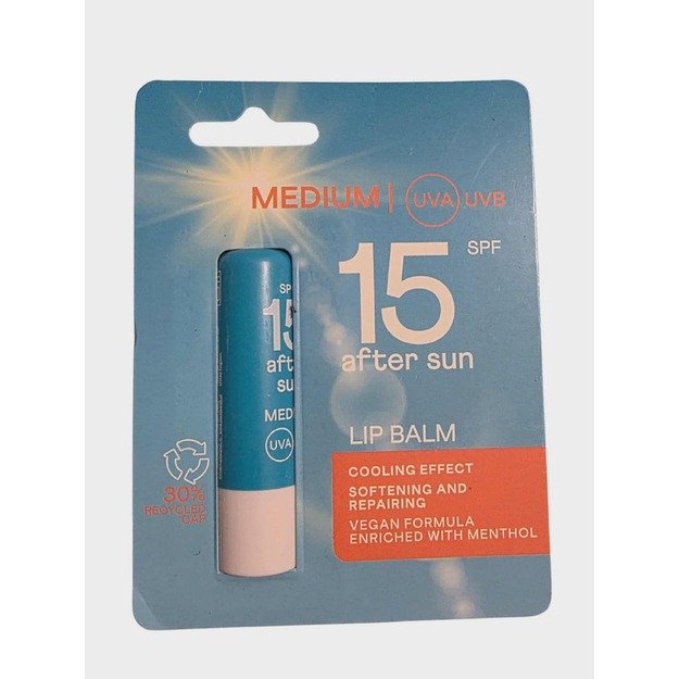 Lūpų balzamas po saule SPF 15 (veganiškas)