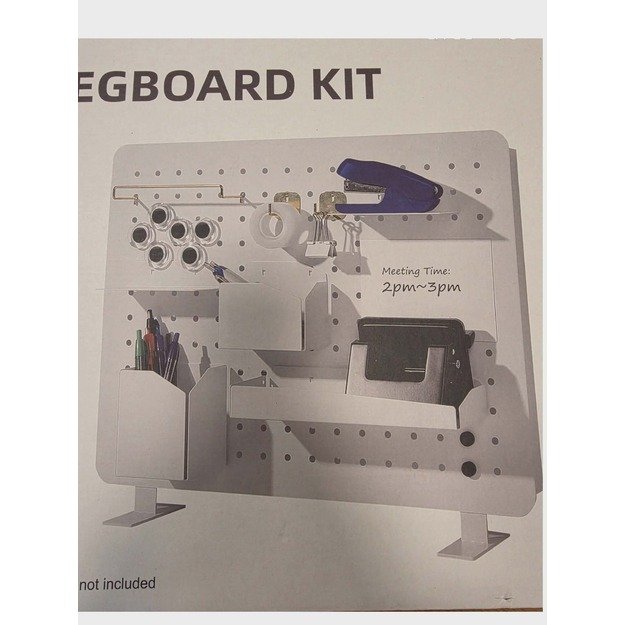 Pegboard perforuotos lentos rinkinys šviesiai pilkas – 24 dalys