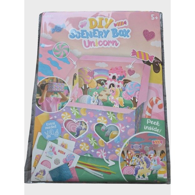 DIY kūrybinis rinkinys „Scenery Box Unicorn“