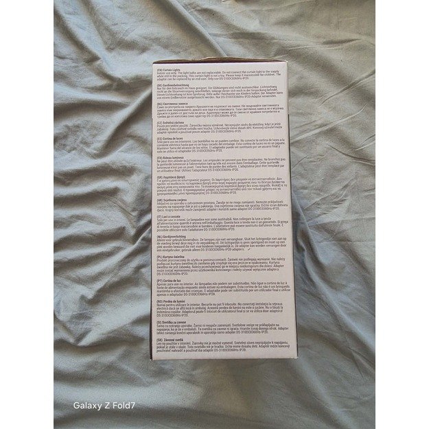 LED užuolaidinės lemputės su gėlių formomis, šiltai baltos 3