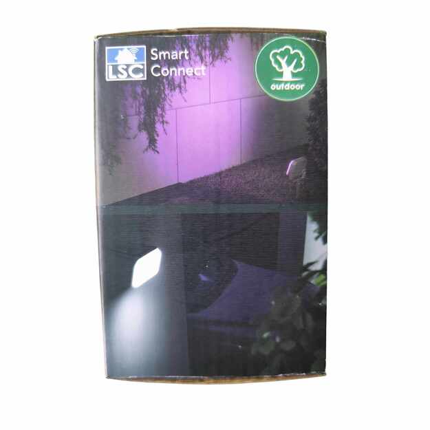 LSC Smart Connect išmanusis lauko prožektorius RGB + šiltai baltas, 800 lm, WiFi, IP54 3