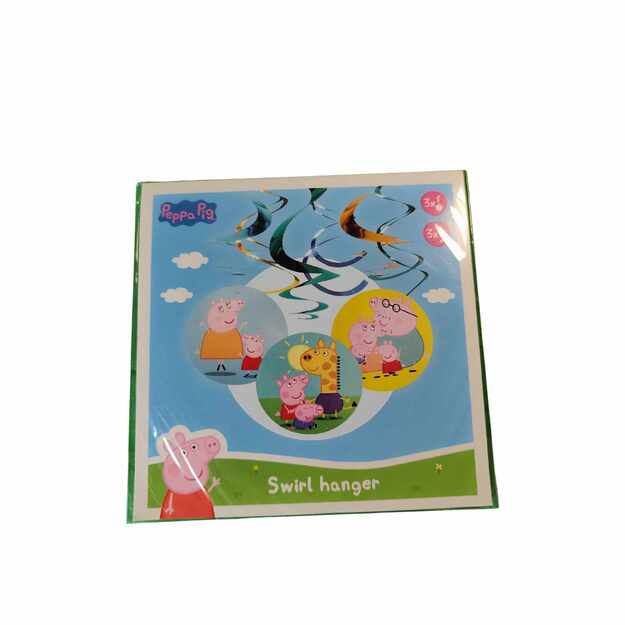 Peppa Pig kabantys suktukai – dekoracija vaikų šventėms