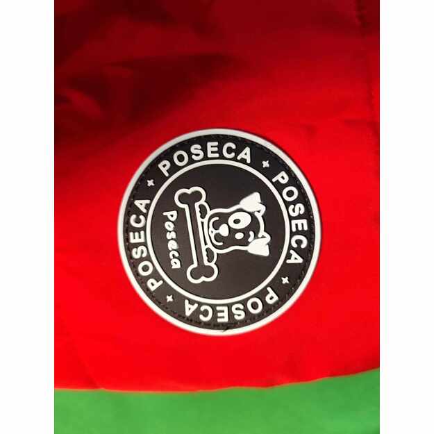 Žieminė šuns striukė su diržais (raudona, 4XL) 3