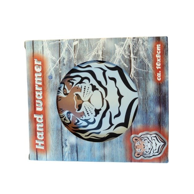 Rankų šildytuvas „Tigras“, 10x9 cm