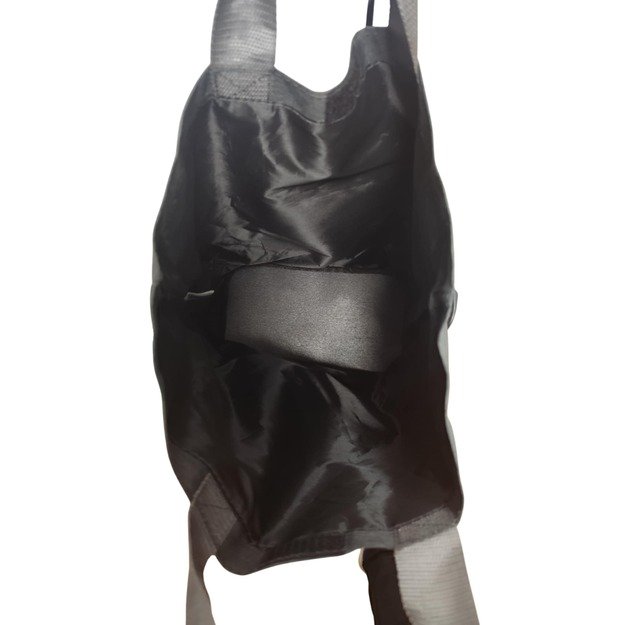 Daugiafunkcinis krepšys su užtrauktuku ir dirželiu, pilkas 2