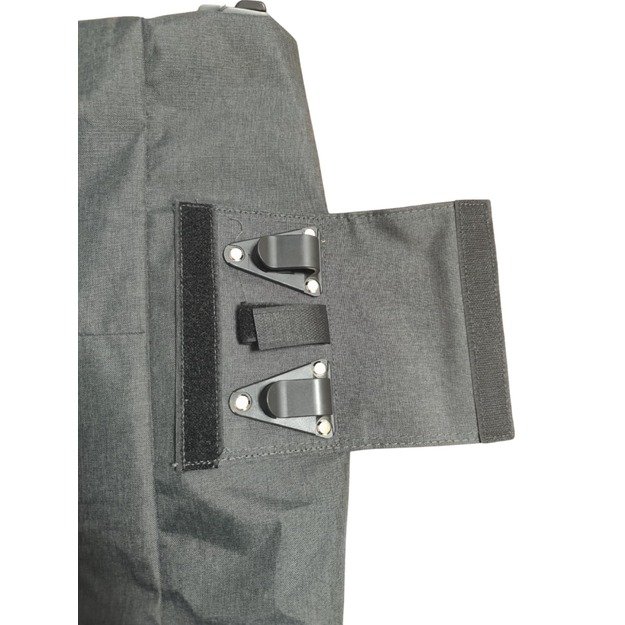 Daugiafunkcinis krepšys su užtrauktuku ir dirželiu, pilkas 3