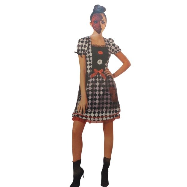 Moteriškas Helovino kostiumas „Broken Doll“ (L dydis)