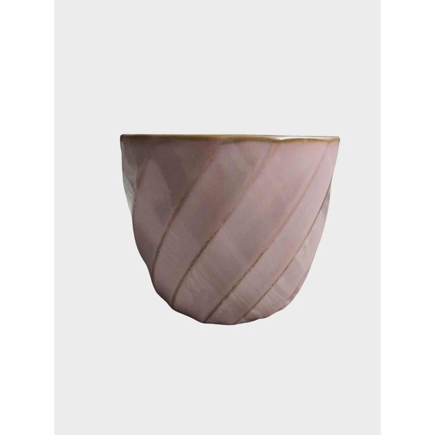 Keraminis vazonas Dymak rožinis 13,8 cm 2