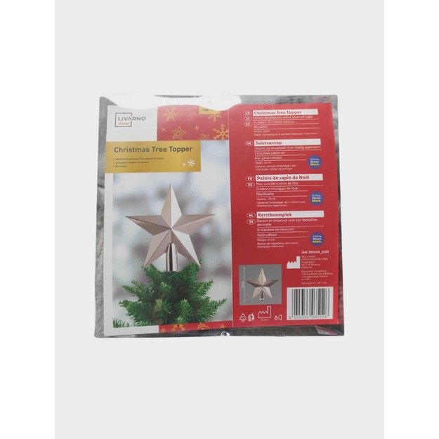 Sidabrinė eglutės žvaigždė „Livarno Home“, 20 cm 1