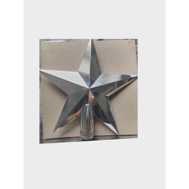 Sidabrinė eglutės žvaigždė „Livarno Home“, 20 cm