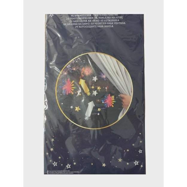 Langų lipdukai „Fejerverkai ir raketos“, 14 cm 1