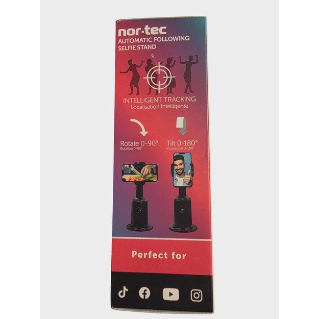 Nor·tec Automatinis Selfie Stovas su 360° Veido Sekimu 1
