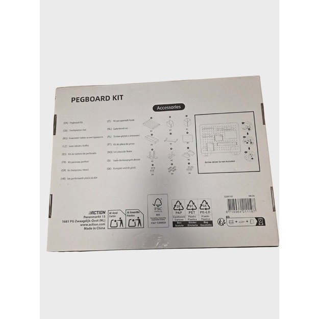Pegboard perforuotos lentos rinkinys violetinis – 24 dalys 3