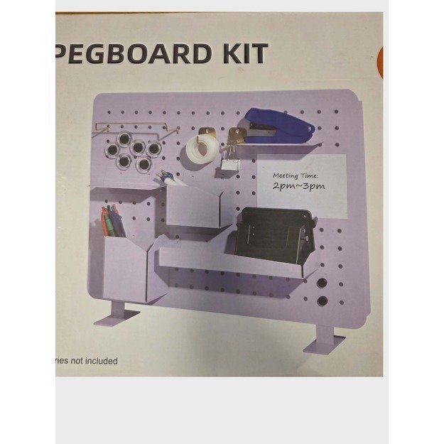 Pegboard perforuotos lentos rinkinys violetinis – 24 dalys