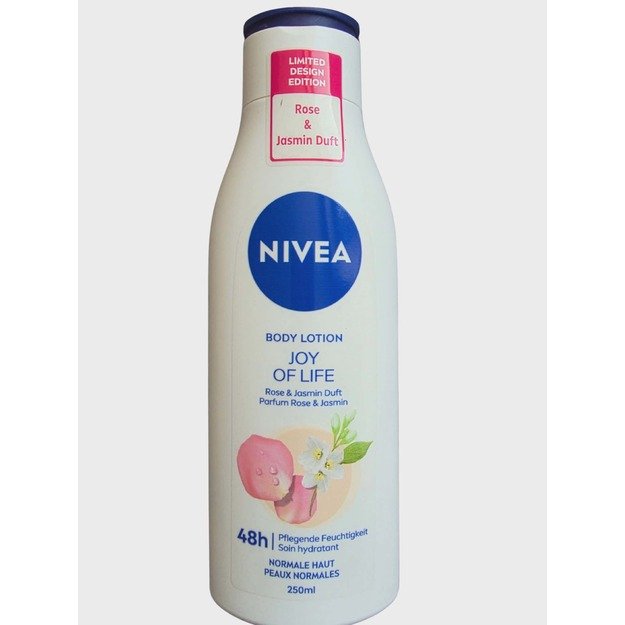 NIVEA Body Lotion Joy of Life Rose & Jasmin Duft, 250 ml