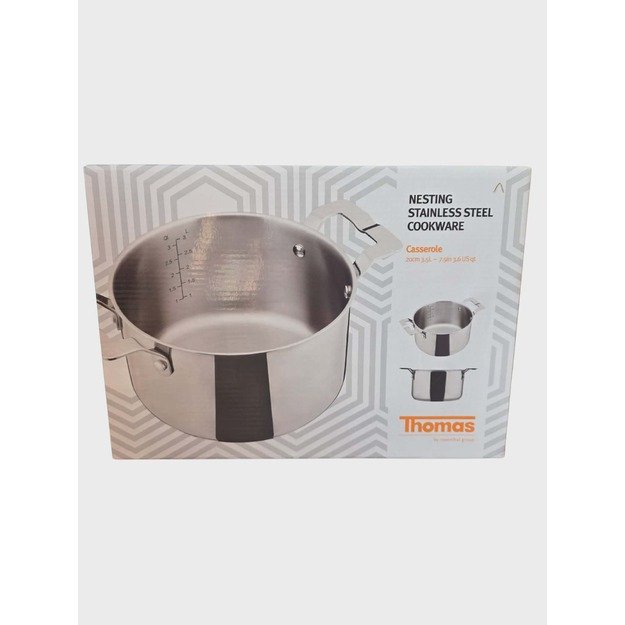 Nerūdijančio plieno puodas „Thomas“, 20 cm, 3,5 l