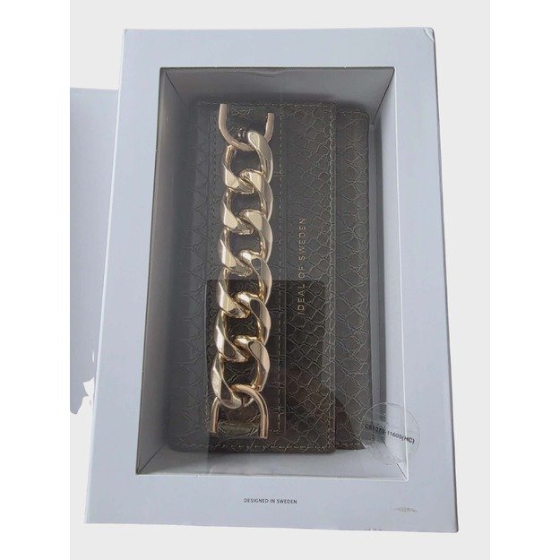 IDEAL OF SWEDEN Studio Clutch dėklas-piniginė iPhone 11 Pro/XS/X (Green Snake) 2