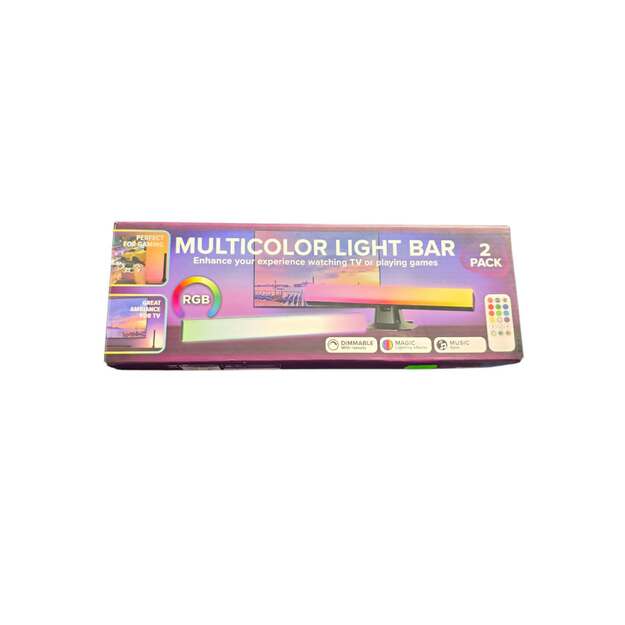 RGB LED šviesos juostų rinkinys 2 vnt. su pulteliu