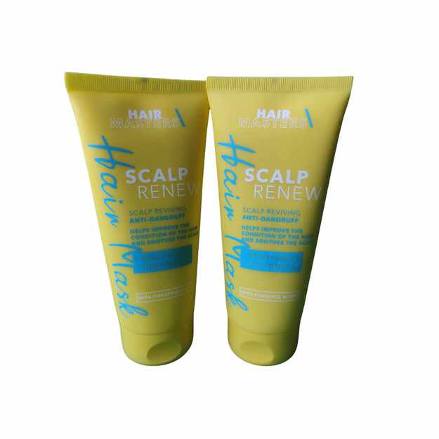 Hair Masters Scalp Renew plaukų kaukė nuo pleiskanų su vitaminu B ir ananasų ekstraktu, 200 ml 1