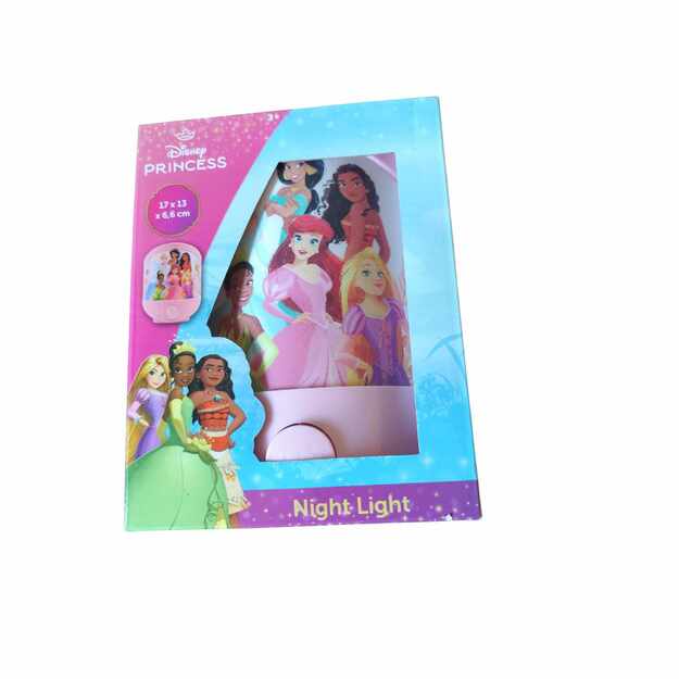 Disney Princess naktinė lempa vaikams 17x13x6,6 cm 1