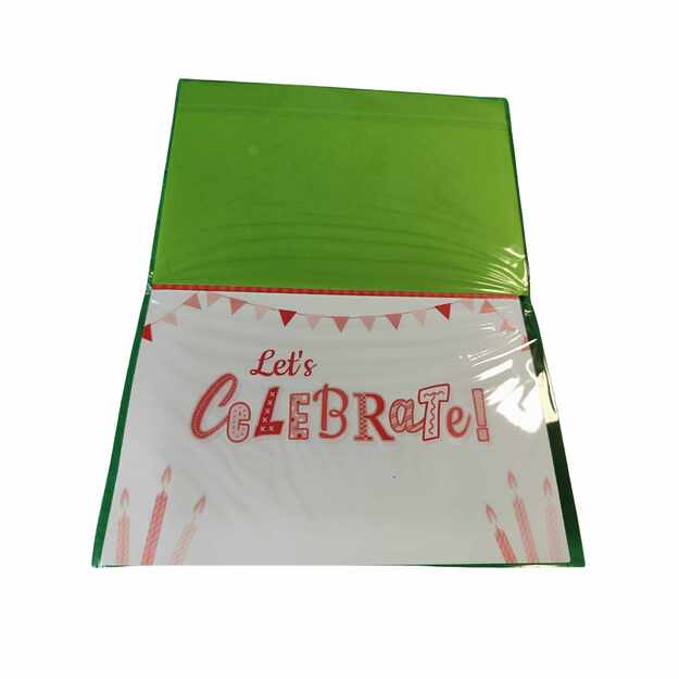 Sveikinimo atvirukas „Congrats – It’s your Birthday!“ su žvakutėmis 2