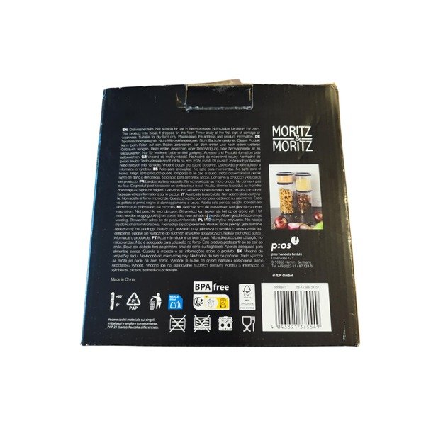 Maisto laikymo indelių rinkinys „Moritz & Moritz“, 4 vnt. (400 ml, 2×900 ml, 1400 ml) 2