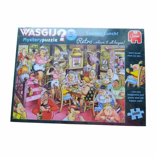 Wasgij Mystery Puzzle Retro 5: Sekmadienio Pietūs! (1000 det.)