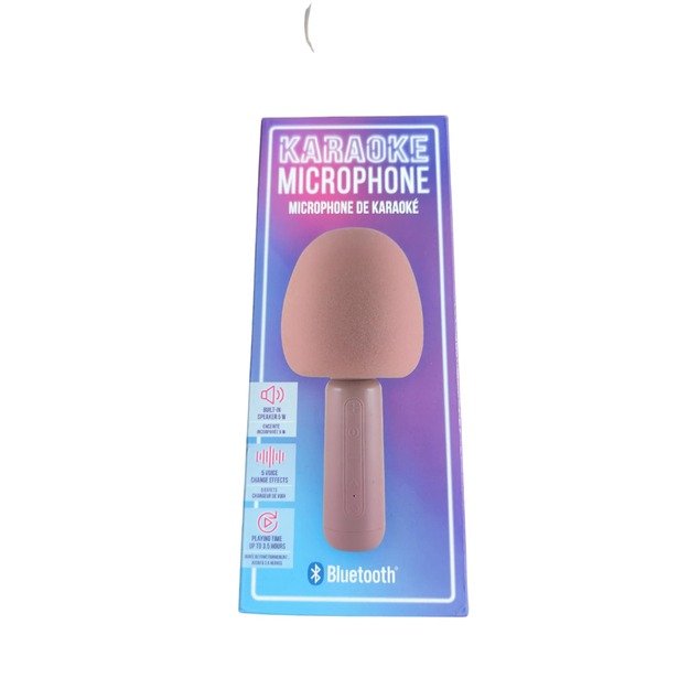 Belaidis karaoke mikrofonas su Bluetooth, rožinis (defektuota dėžutė)