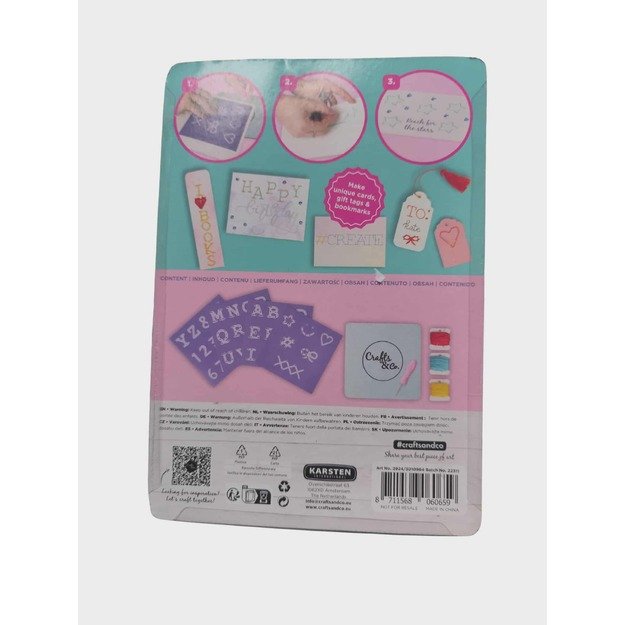  Popierinio siuvinėjimo rinkinys „Crafts & Co“ – Paper Embroidery Starter Kit 2