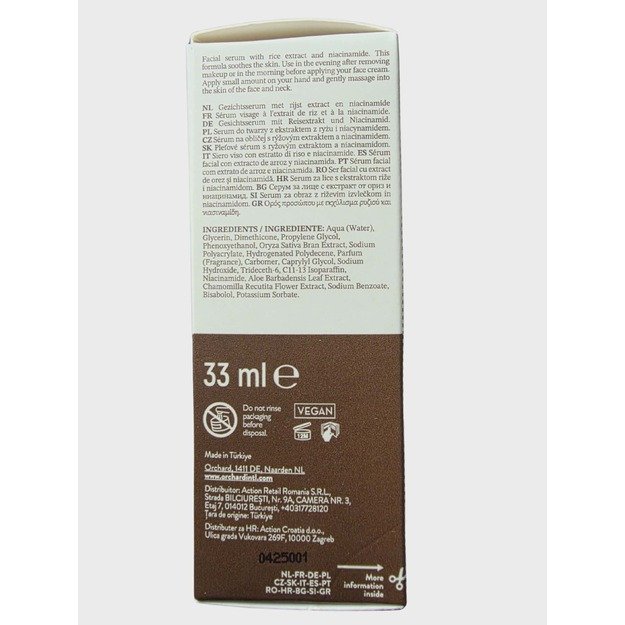 Veido serumas „The Essence of Rice“ su ryžių ekstraktu ir niacinamidu, 33 ml 2