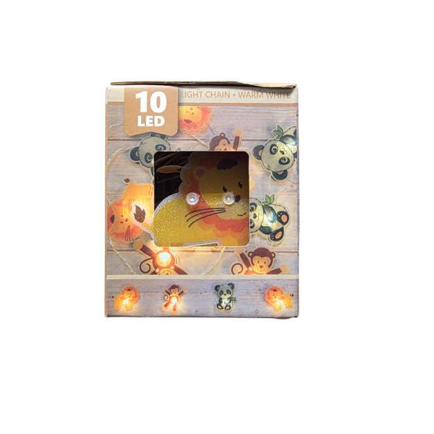 LED švieselių girlianda „Panda ir Liūtukas“ 10 LED