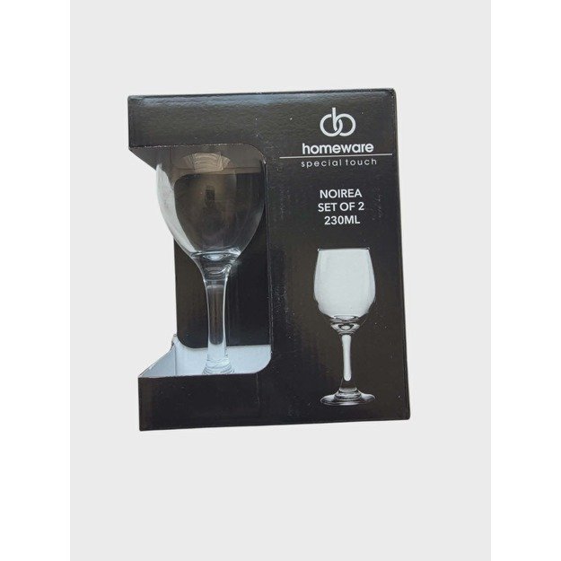 Homeware Noirea vyno taurės 230 ml, 2 vnt.