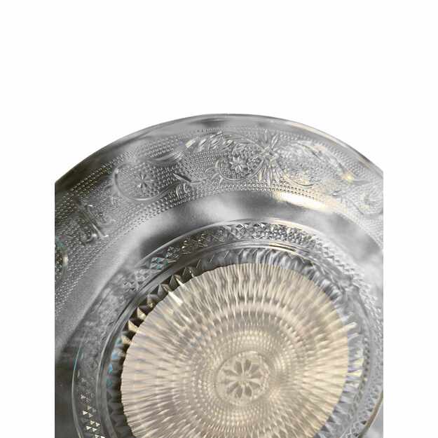 Stiklinė lėkštė su ornamentais, 25 cm 2