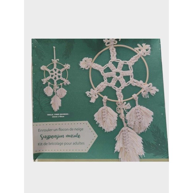 Rankdarbio rinkinys „Sniego snaigė“ – pakabinama dekoracija