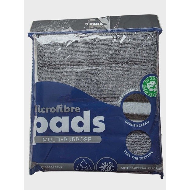 Mikropluošto valymo šluostės „Microfibre Pads“ 3 vnt.