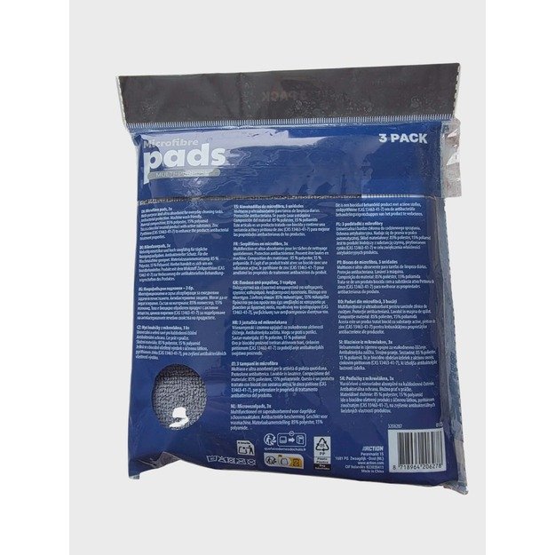 Mikropluošto valymo šluostės „Microfibre Pads“ 3 vnt. 1