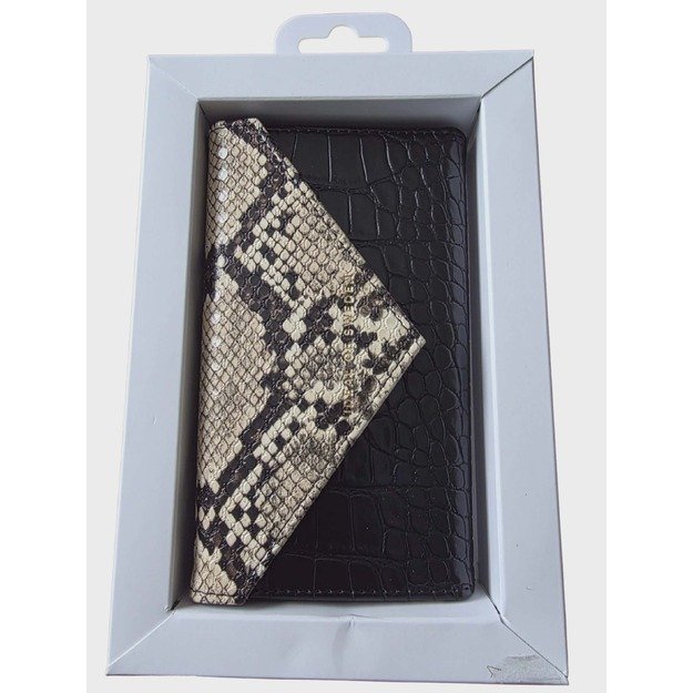 IDEAL OF SWEDEN Envelope Clutch dėklas-piniginė iPhone 11 Pro/XS/X su grandinėle (Midnight Python)