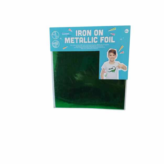  Žalia metalizuota termo lipni plėvelė (Iron-On Metallic Foil)