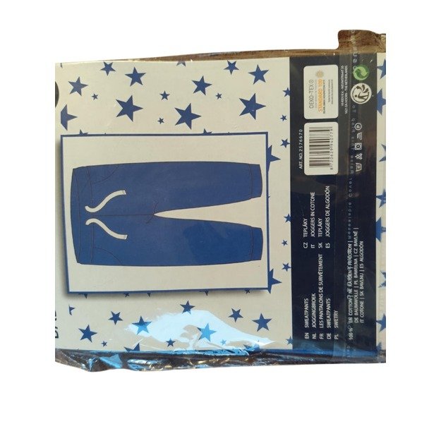 Kūdikių sportinės kelnės, mėlynos, 74 dydis (6–9 mėn.)  