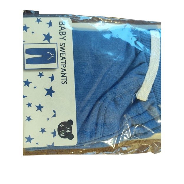 Kūdikių sportinės kelnės, mėlynos, 74 dydis (6–9 mėn.)   1