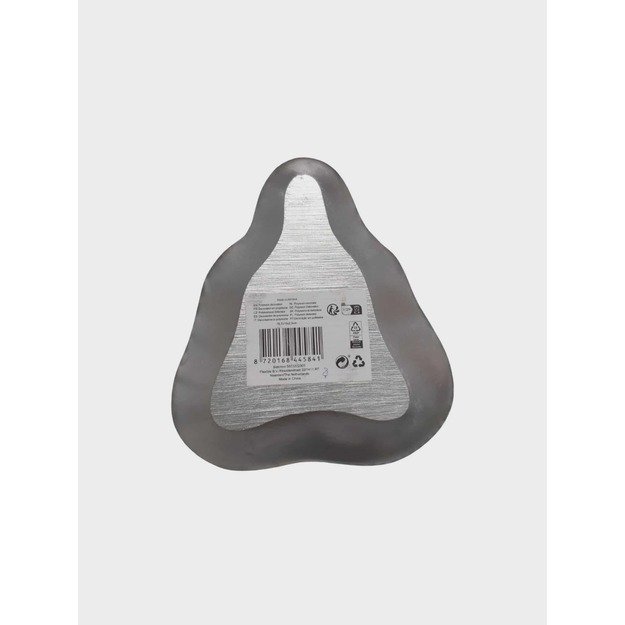  Dekoratyvinis padėkliukas „Besijuokiantis Buda“ – sidabrinis 1