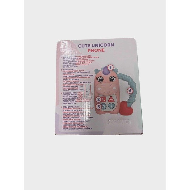 Cute Unicorn Phone Šviečiantis Žaislinis Telefonas 6m+ 1