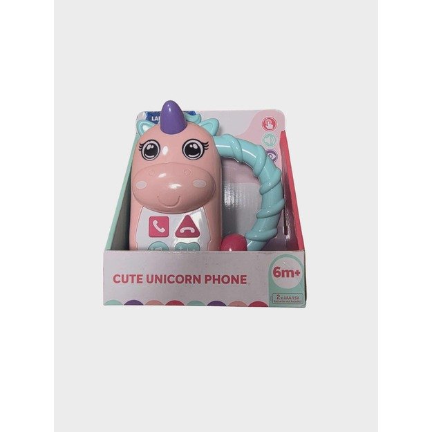 Cute Unicorn Phone Šviečiantis Žaislinis Telefonas 6m+
