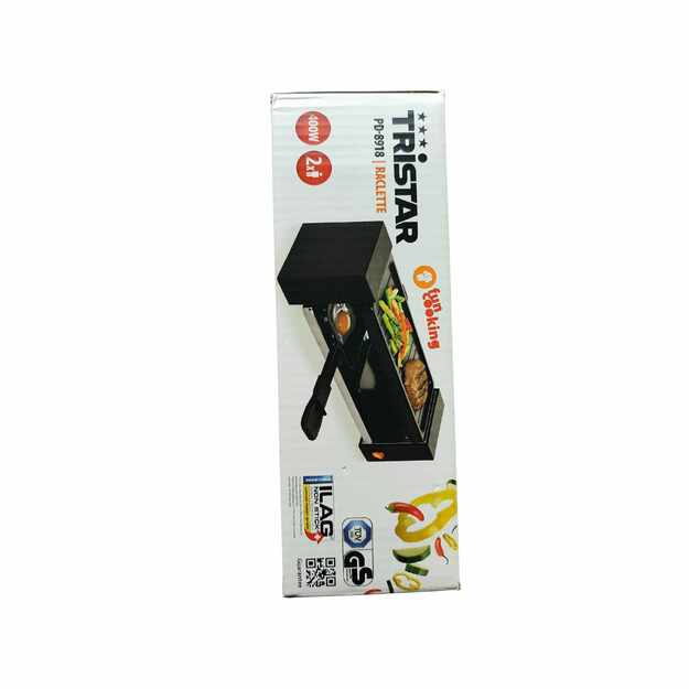 Elektrinis raclette grilis TRISTAR PD-8918 – 400W, 2 asmenims, su nelipnia danga 1