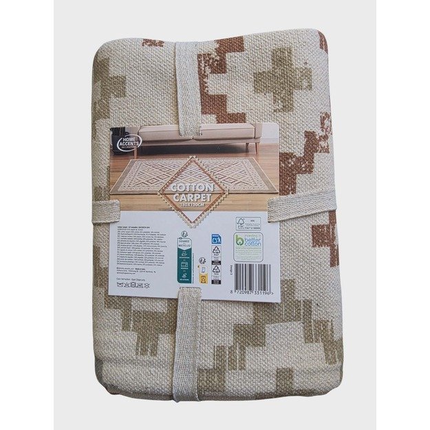 Medvilninis kilimas „Cotton Carpet“, 180 × 120 cm